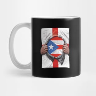 Puerto Rico Flag English Flag Ripped - Gift for Puerto Rican From Puerto Rico Mug